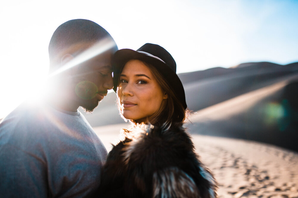 unique sand dunes photoshoot